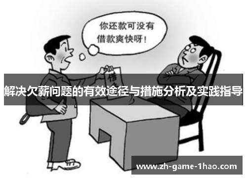 解决欠薪问题的有效途径与措施分析及实践指导